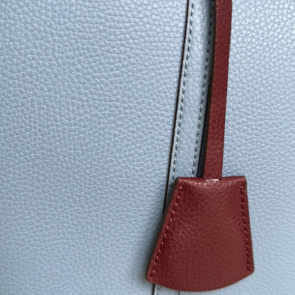 Tory Burch Perry Triple Compartment Tote Bag Blue Yonder - Picture 2 of 16